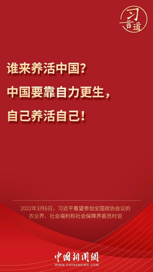 習言道丨習近平為何再答“誰來養(yǎng)活中國”？