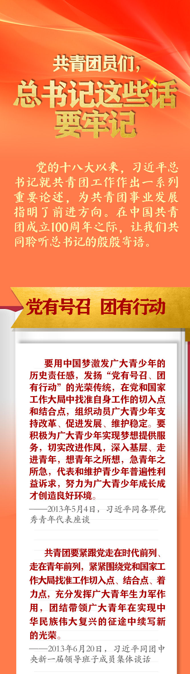 手繪長(zhǎng)卷 | 共青團(tuán)員們，總書(shū)記這些話(huà)要牢記