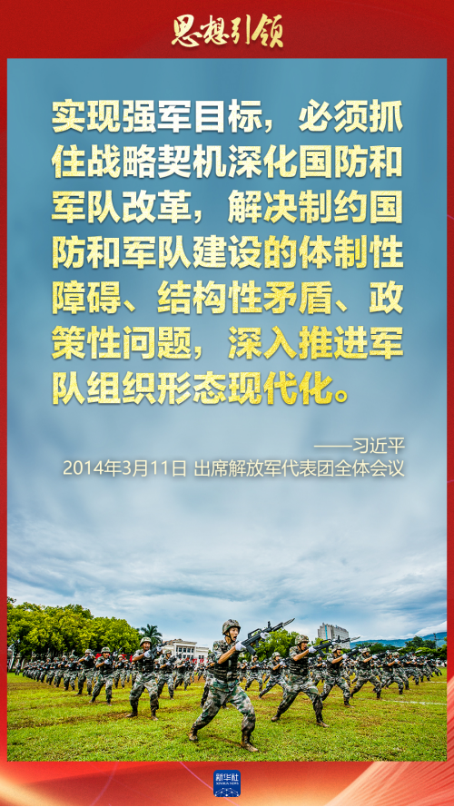 思想引領(lǐng)｜兩會(huì)上，習(xí)主席這樣談強(qiáng)軍之路
