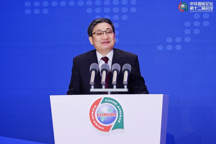 中國政府非洲事務(wù)特別代表劉豫錫在中非智庫論壇第十二屆會議開幕式上發(fā)表致辭。主辦方供圖
