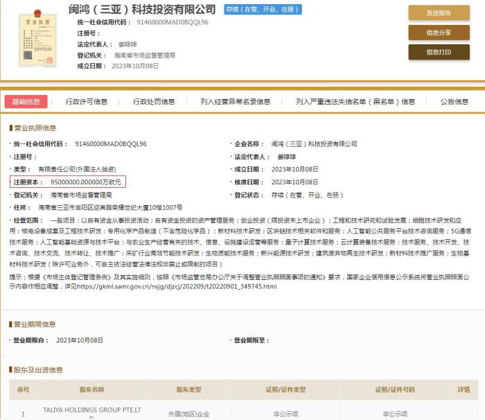  國(guó)家企業(yè)信用信息公示系統(tǒng)截圖。