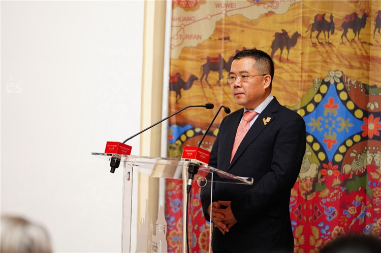 中國駐匈牙利大使龔韜。布達(dá)佩斯中國文化中心供圖