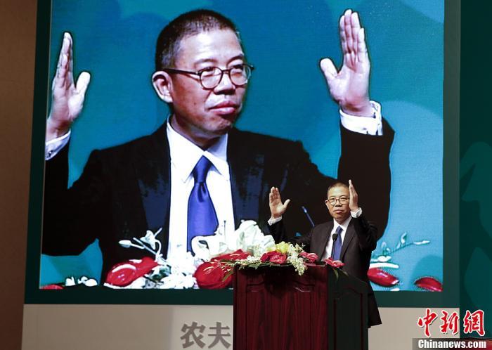 資料圖：農(nóng)夫山泉創(chuàng)始人鐘睒睒。 <a target='_blank' href='/'><p  align=