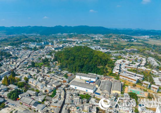 航拍舊州古鎮(zhèn)。人民網(wǎng) 陽茜攝