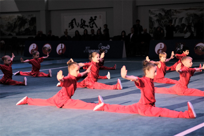 俄羅斯青少年在開(kāi)幕式上進(jìn)行武術(shù)表演。駐俄羅斯大使館供圖