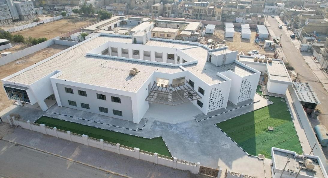 中國電建承建了679所伊拉克示范學校。圖為已經(jīng)竣工的伊拉克瓦西特省第20號學校。趙沖攝 中國電建供圖