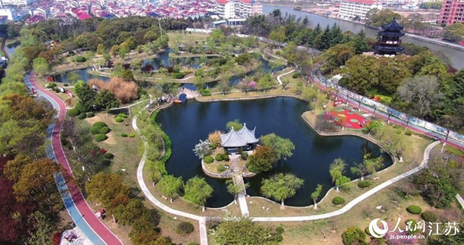 如東縣人民公園。如東縣委宣傳部供圖