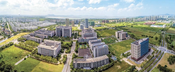航拍產(chǎn)業(yè)園區(qū)一角。無(wú)錫高新區(qū)管委會(huì)供圖