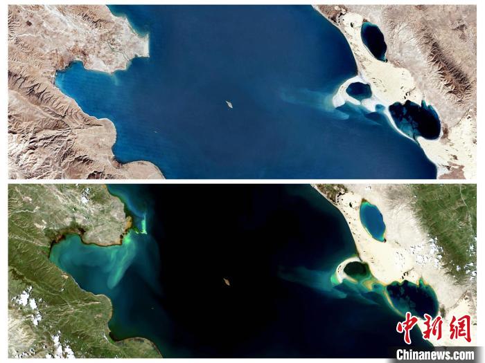 衛(wèi)星鳥瞰“生態(tài)大省”青海：沙化治理明顯，青海湖如藍(lán)寶石