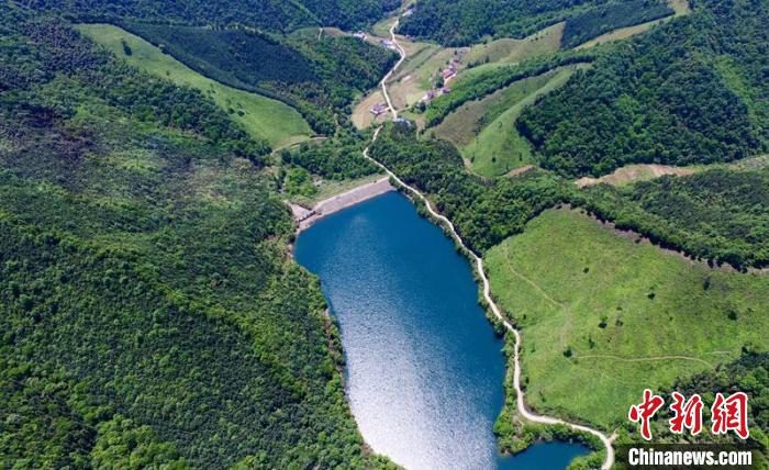 空中俯瞰北山村。洲湖鎮(zhèn)供圖
