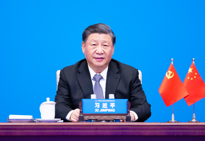 2023年3月15日，習(xí)近平主席在北京出席中國共產(chǎn)黨與世界政黨高層對話會，并發(fā)表題為《攜手同行現(xiàn)代化之路》的主旨講話。