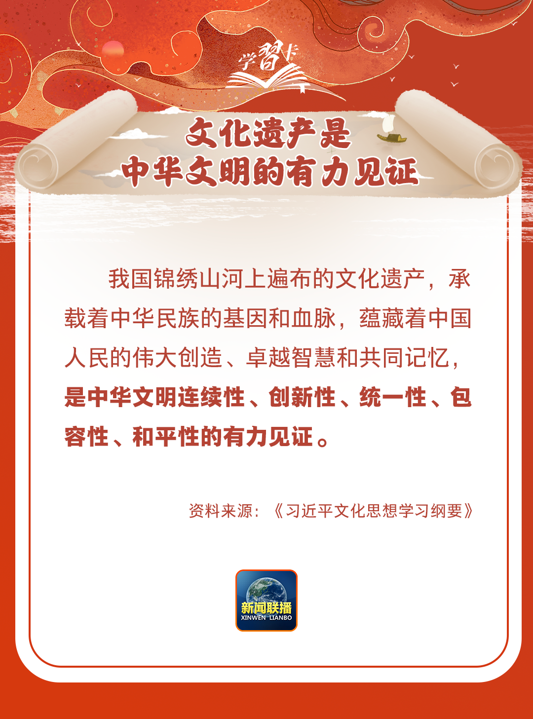 學(xué)習(xí)卡丨守護好中華民族的文化瑰寶！