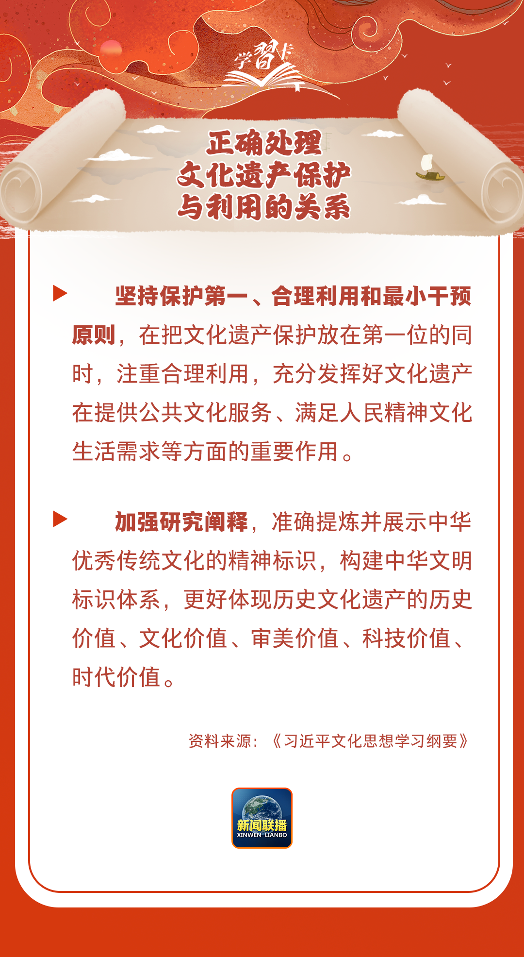 學(xué)習(xí)卡丨守護好中華民族的文化瑰寶！