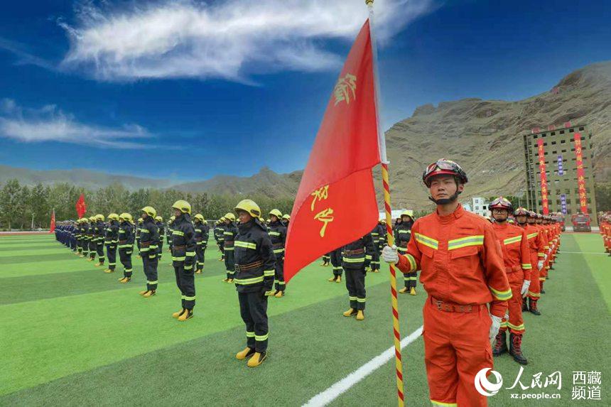 誓師大會現(xiàn)場。 人民網(wǎng) 李海霞 攝
