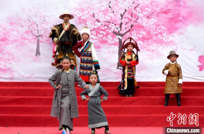 3月28日，西藏林芝第二十屆桃花旅游文化節(jié)開幕式上的文藝表演?！±盍?攝