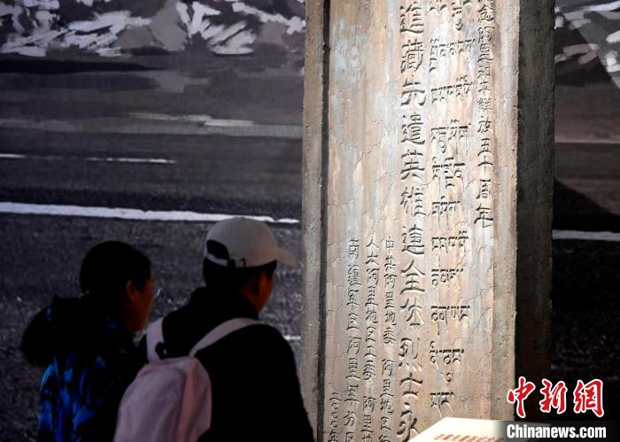 圖為5月18日，觀眾正在欣賞展覽。　李林 攝