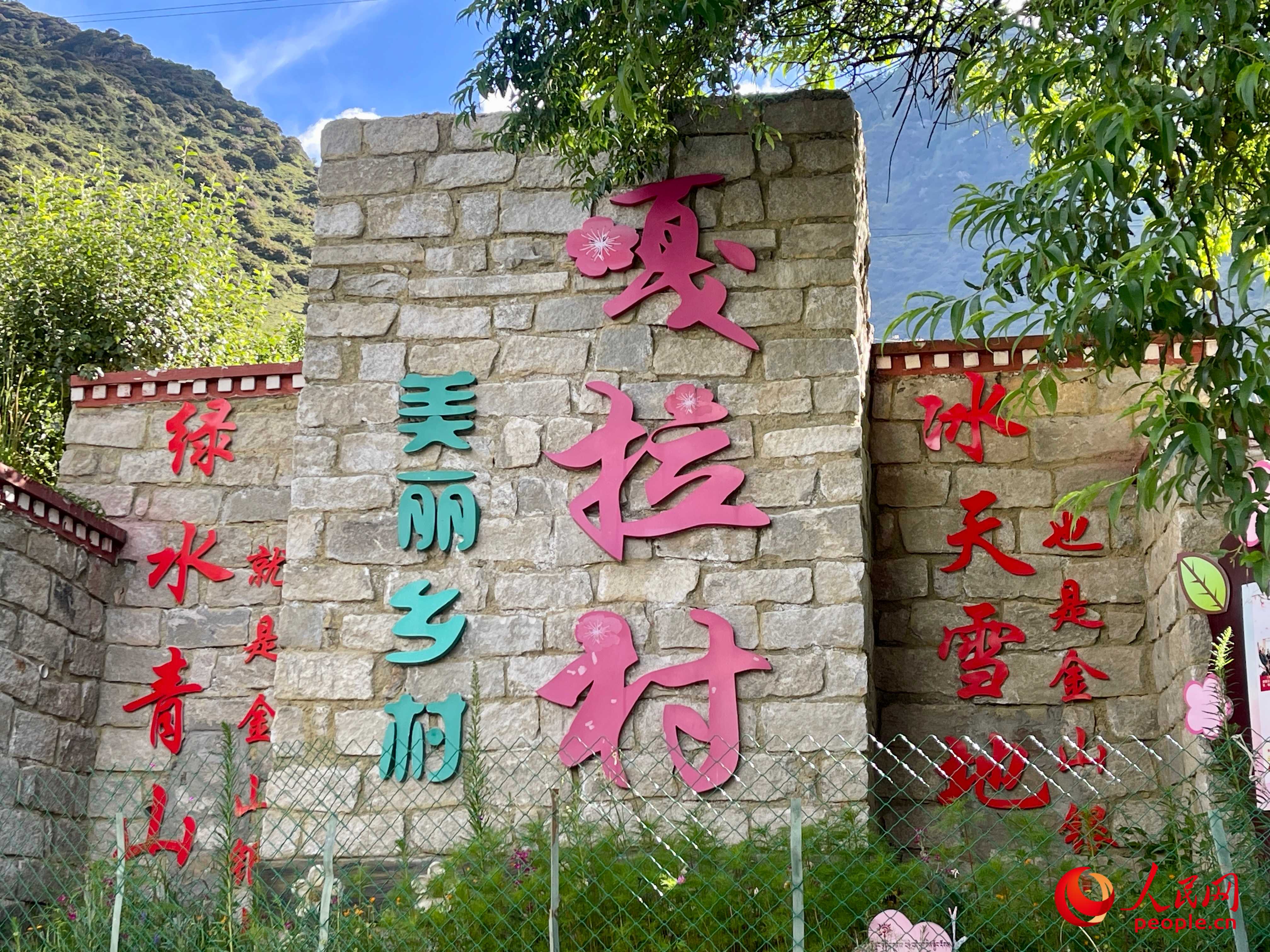 林芝鎮(zhèn)嘎拉村。人民網(wǎng) 周靜圓攝
